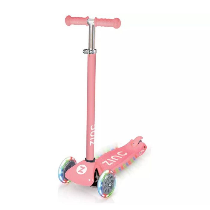 Zinc Non Folding T-Motion Strobe Junior Tri Scooter Pink