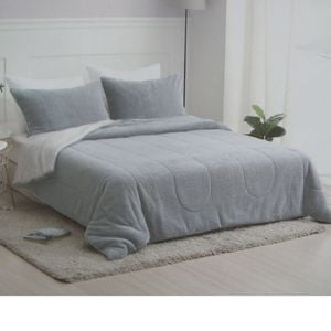 Bloomington Nolan Silver 4 Piece Comforter Set Queen