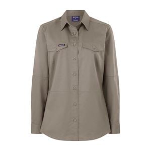 Citeco Size 10 Khaki Womens Long Sleeve Shirt