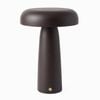 Desky Mushroom Cordless Desk Lamp - Stained Walnut