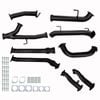 Toyota Landcruiser Exhaust 200 Series 4.5L V8 Twin 3" To Single 3.5" Turbo Back Straight Pipe Only 409 Grade Stainless Steel