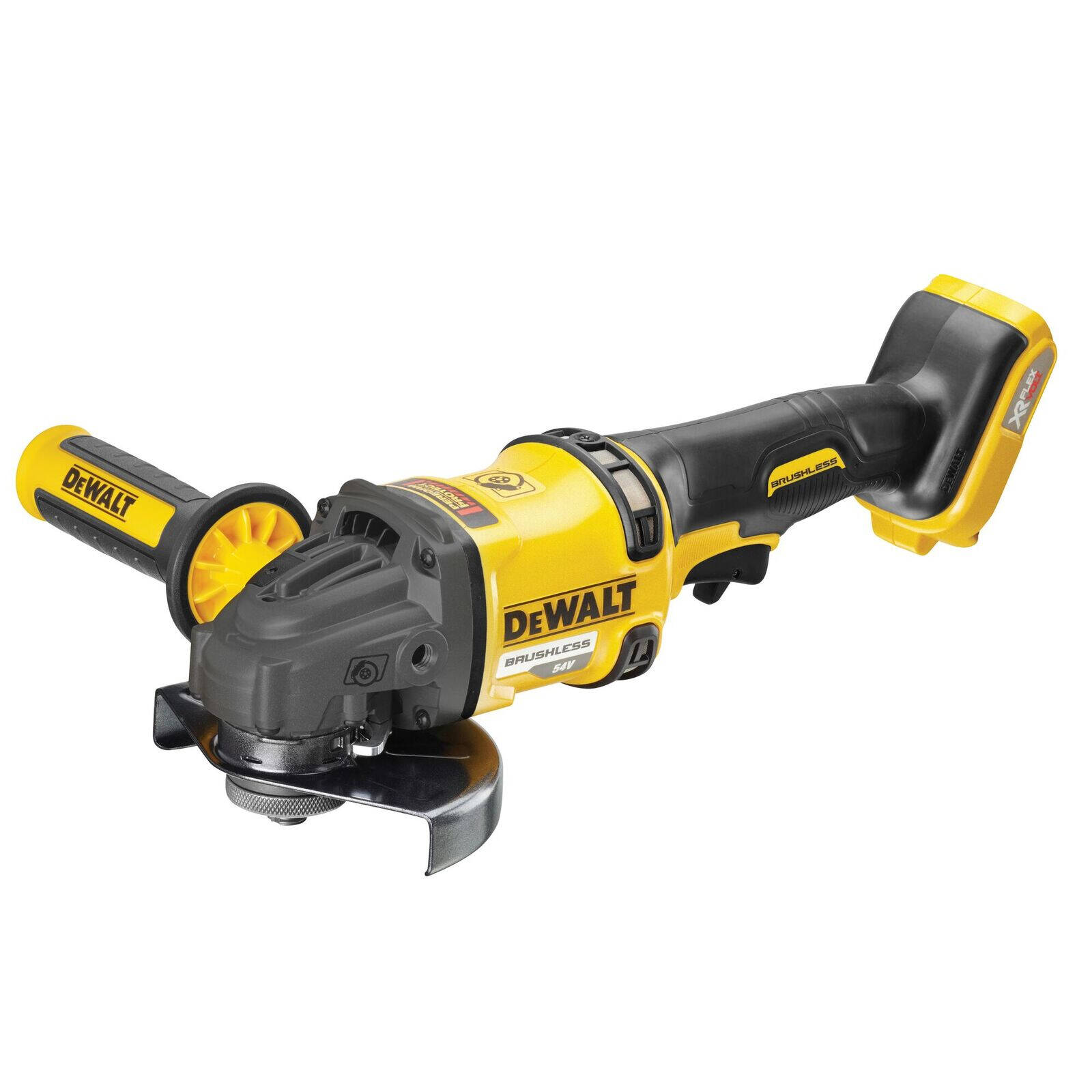 DeWALT 54V 125mm 5 FlexVolt XR Li Ion Cordless Brushless Angle Grinder DCG418N XJ Skin Only Bunnings Australia