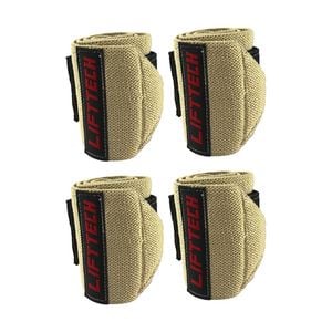 2x 2pc Lift-tech Comp Elastic Support Wrist Wrap Skin 18in W/ Thumb Loop
