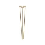 Taskmaster 710 x 10mm Brushed Brass Steel Hairpin 3 Leg