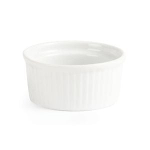 Olympia Whiteware Ramekins Round Ceramic 80mm 12 Pack Oven To Tableware