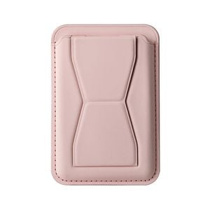 2-in-1 Magnetic Wallet MagSafe Card Holder Kickstand For Phone - Pink