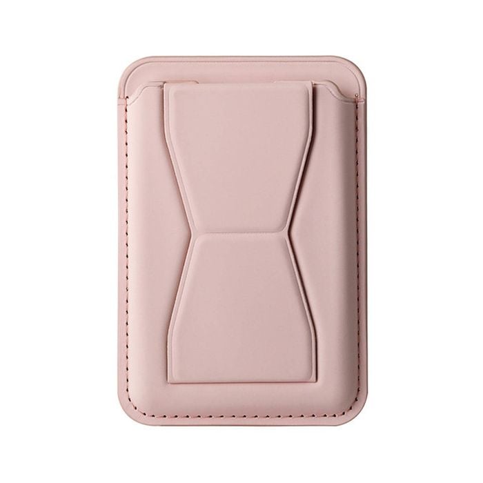 2-in-1 Magnetic Wallet MagSafe Card Holder Kickstand For Phone - Pink