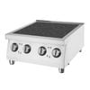 Apuro 4 Zone Induction Hob Countertop 11 Power Levels 2 X 3kw Stainless Steel Commercial Kitchen Cooking