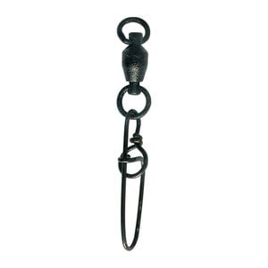 Mustad Stay-Lok Snap With Ball Bearing Swivel Size 6.6 - 180lb/100Kg - Qty: 4