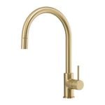 Mondella WELS 6 Star 4.5L/min 35mm Brushed Gold Dahlek Eco Pull Out Sink Mixer