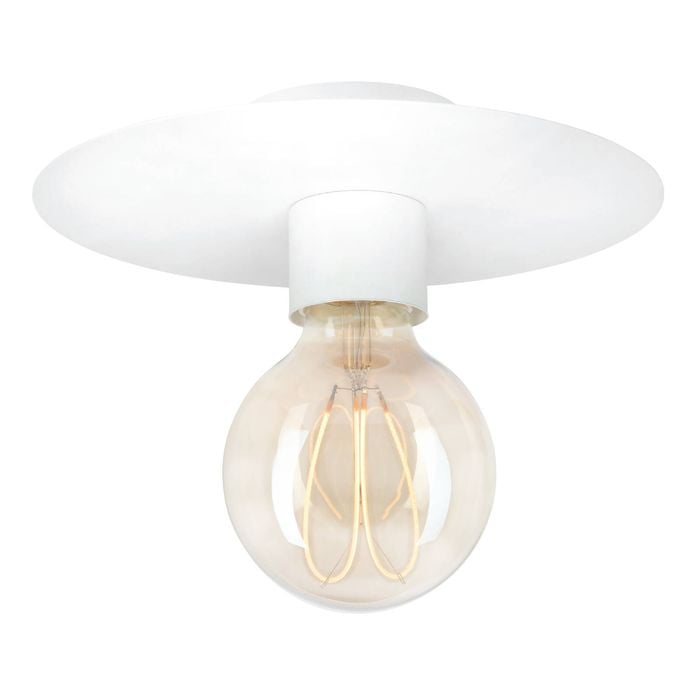 Brilliant Comet 22cm Matt White DIY Install Batten Fix Light Shade