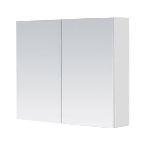 Mondella Rococo 750mm White Mirrored 2 Door Shaving Cabinet