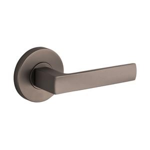 Lane Gun Metal Oxford Passage Round Lever Set