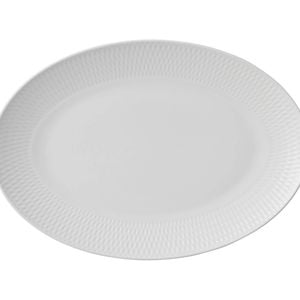 Maxwell And Williams Oval Diamond Serving Platter Porcelain 36x25cm Gift Boxed