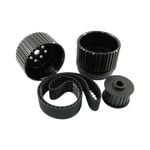 Ford Windsor 289 302 351 Gilmer Drive Kit Black Billet Aluminium With Belt