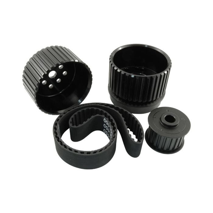 Ford Windsor 289 302 351 Gilmer Drive Kit Black Billet Aluminium With Belt
