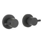 Mondella Black Matte Resonance 1/4 Turn Pin Lever Wall Top Assembly