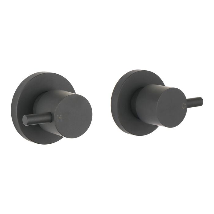 Mondella Black Matte Resonance 1/4 Turn Pin Lever Wall Top Assembly