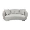 Ibiza 2.5 Seater Sofa Boucle Fabric Lounge Light Grey