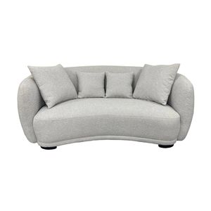 Ibiza 2.5 Seater Sofa Boucle Fabric Lounge Light Grey