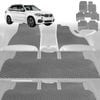 6D Diamond Car Floor Mats for BMW X5 2013-2018-Ultimate Set-Grey-Outback GT