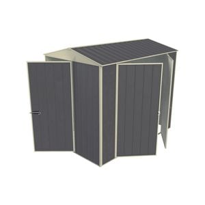 Build-a-Shed 1.5x 2.3 x 2.3m Gable Double Hinged Side Door Shed - Grey