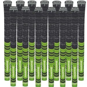Shappro - Dual Compound Golf Grips - Set of 13 - Balck & Green