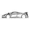 Ignite Laser Pagani Huarya Silhouette Metal Wall Art Rustic Metal 47inch/120cm