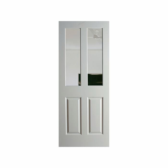 Hume Doors 1980 x 710 x 35mm Glazed Clear Ascot-G Open Top Smooth Interior Door