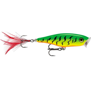 Rapala Skitter Pop 9cm Topwater Hard Body Fishing Lure Fire Tiger