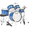 VEVOR 5-Piece Junior Drum Sets Blue with Adjustable Throne for  Ages 6-13