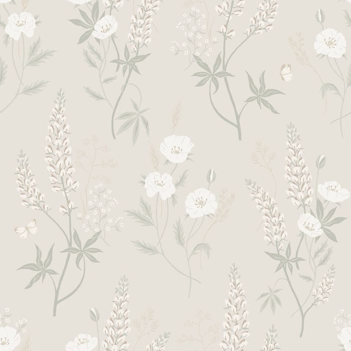 Wallpaper Trader Emma Wallpaper Roll 10.05m X 53cm, Linen