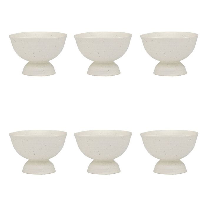 6PK Ecology Ottawa Stoneware Coupe Bowl Tableware 13cm - Calico