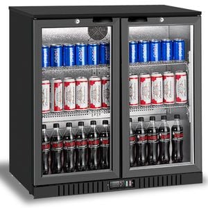 Atosa Double Sliding Glass Door Compact Back Bar Fridge