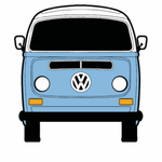 KombiLife Volkswagen T2 Bay Window Kombi Window & Bumper Sticker