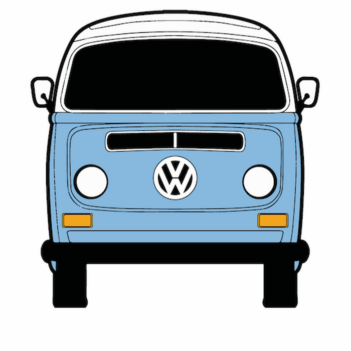 KombiLife Volkswagen T2 Bay Window Kombi Window & Bumper Sticker