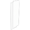 Lugna 2048 x 600 x 16mm White End Panel 2 Pack