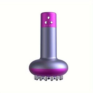 NNETM Heated Metal Back Massager - Handheld Smart Brush(Purple)
