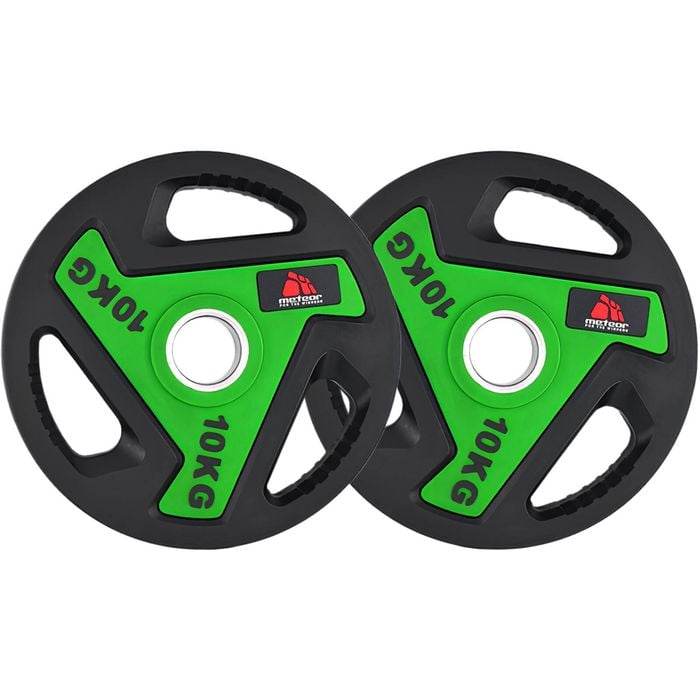 METEOR 10kgx2 Urethane Olympic Weight Plates