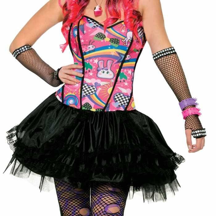 Forum Novelties 80's Fluro Eighties Sugar Max Womens Dress Up Costume SZ Xs/S