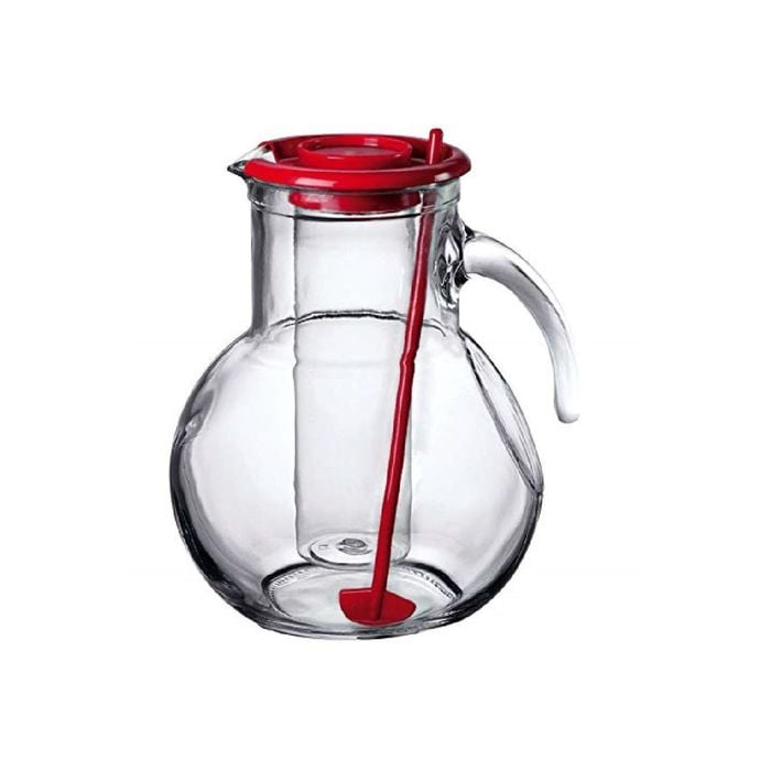 Bormioli Rocco Kufra 2L Glass Water Pitcher + Stirrer + Insert