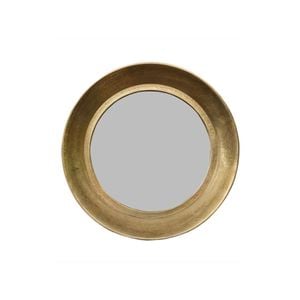 Ssh Collection Zandra 61cm Wide Round Wall Mirror - Antique Brass