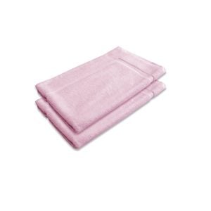 800GSM Set of 2 Cotton Bath Mat 45 x 75 cm Mat Pink