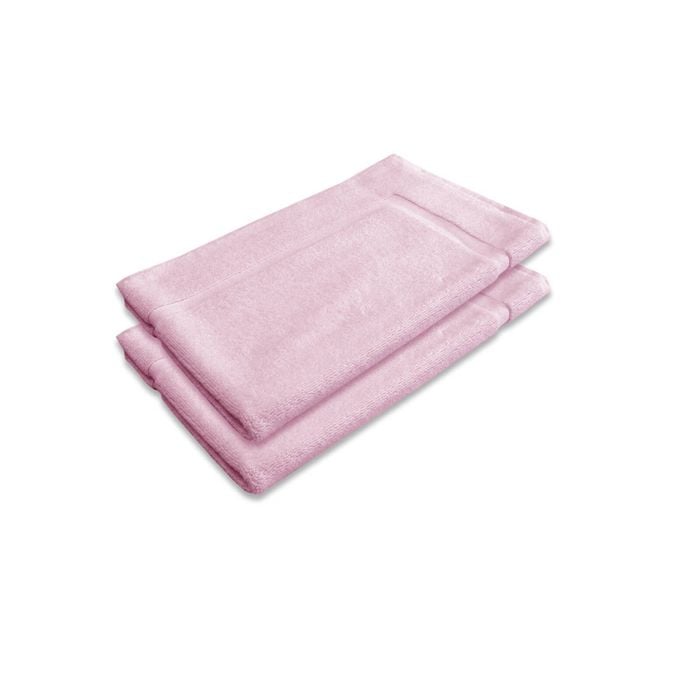 800GSM Set of 2 Cotton Bath Mat 45 x 75 cm Mat Pink