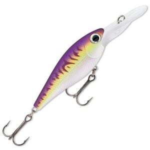 7cm Smoke Purple UV Storm Smash Shad Hard Body Fishing Lure
