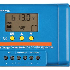 Victron 12/24V 20A BlueSolar PWM-LCD&USB (DUO Dual Battery) Solar Charge Controller