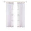 Claremont 295 x 205cm White Whistler Pencil Pleat Sheer Curtain - Single