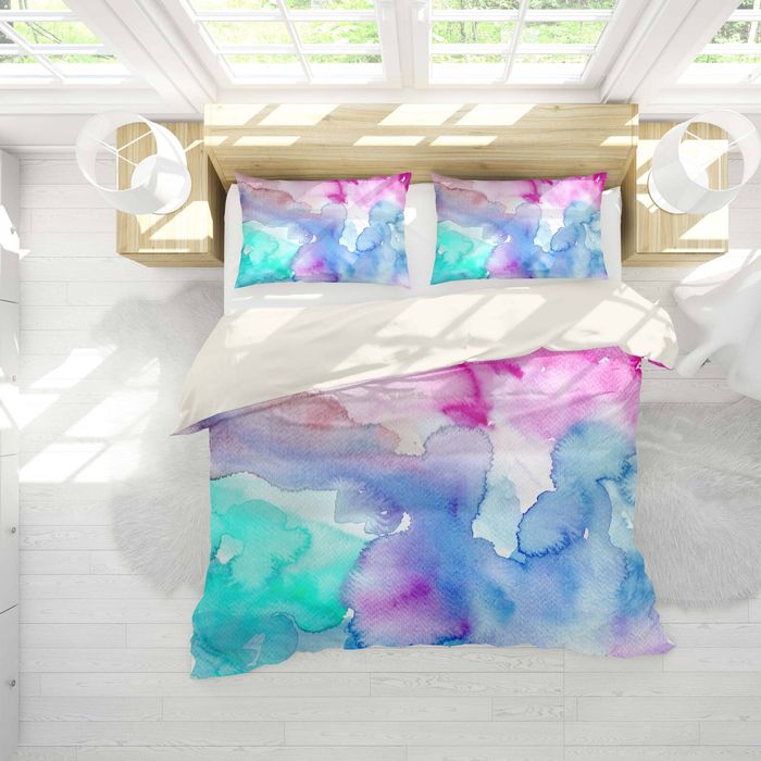 3D Colorful Dye Quilt Cover Set Bedding Set Pillowcases 84