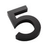 Sandleford 100mm Black Edge House Number 5
