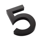Sandleford 100mm Black Edge House Number 5